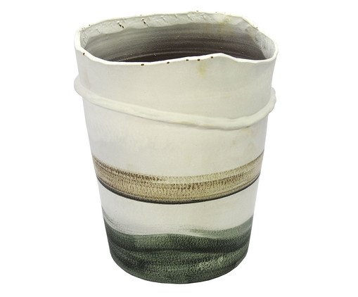 Vaso Lolis Branco com Verde, Verde | WestwingNow