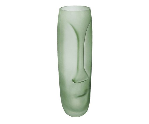Vaso Menor Translúcido Face Verde, Natural | WestwingNow