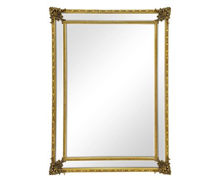 Espelho com Moldura Wood Dourado | Westwing