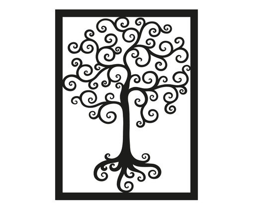 Quadro Vazado Árvore Da Vida, Preto | WestwingNow