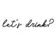 Adorno de Parede Lets Drink, Preto | WestwingNow