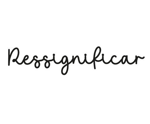 Palavra De Parede Ressignificar, Preto | WestwingNow