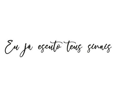 Frase De Parede Teus Sinais | Westwing