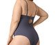 Body Aro Sem Bojo Modelador Em Microfibra com Renda - Cinza Grafite, Cinza | WestwingNow