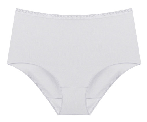 Calcinha Hot Pants Alta Cobertura Branco, Branco | WestwingNow