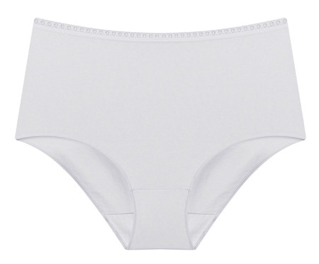 Calcinha Hot Pants Alta Cobertura Branco