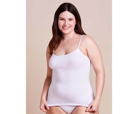 Camiseta Regata Em Algodão - Branco | Westwing