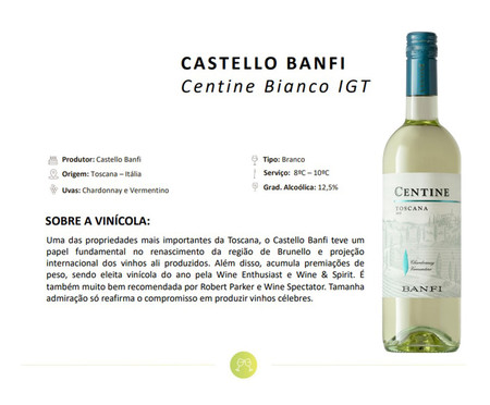 Vinho Castello Banfi Centine Bianco Igt Amarelo Palha | WestwingNow