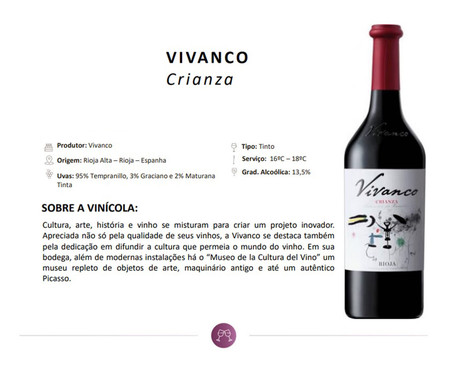 Vinho Espanhol Vivanco Crianza Rubi | WestwingNow