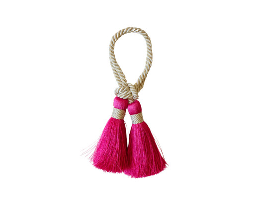 Porta Guardanapo Tassel Rosa com Fendi, Rosa | WestwingNow