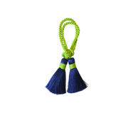 Porta Guardanapo Tassel Verde Lima com Azul Marinho | WestwingNow