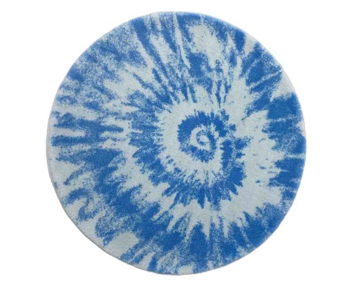 Tapete Redondo Infantil Tie Dye - Azul, colorido | WestwingNow