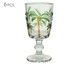 Jogo de Taças para Brandy Tropical Palm Hand Painting, Transparente | WestwingNow