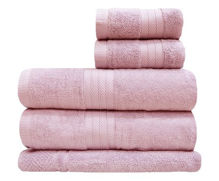 Jogo de Toalhas Banhão Naturalle 550G/M² - Rosé