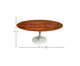 Mesa Saarinen Oval Pau Ferro Base Branca, Branco | WestwingNow