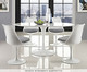 Mesa Saarinen Oval Nanoglass Base Branca, Branco | WestwingNow