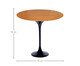 Mesa Saarinen Lateral Oval Freijó Base Preta, Preto | WestwingNow