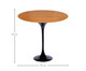 Mesa Saarinen Lateral Oval Freijó Base Preta, Preto | WestwingNow