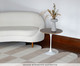 Mesa Saarinen Lateral São Gabriel Base Branca, Branco | WestwingNow