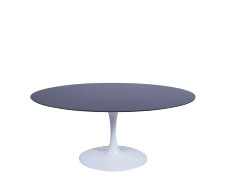 Mesa Saarinen Oval São Gabriel Base Branca | Westwing