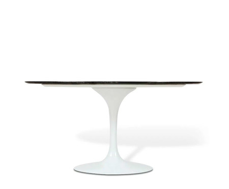 Mesa Saarinen Oval São Gabriel Base Branca | WestwingNow