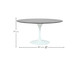 Mesa Saarinen Oval São Gabriel Base Branca, Branco | WestwingNow