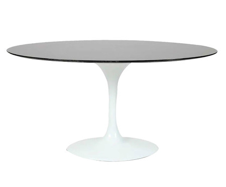 Mesa Saarinen Oval São Gabriel Base Branca | Westwing