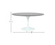 Mesa Saarinen Oval São Gabriel Base Branca, Branco | WestwingNow