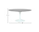 Mesa Saarinen Oval São Gabriel Base Branca, Branco | WestwingNow