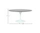 Mesa Saarinen Oval São Gabriel Base Branca, Branco | WestwingNow