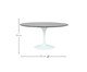 Mesa Saarinen Oval São Gabriel Base Branca, Branco | WestwingNow