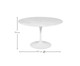 Mesa Saarinen Redonda Carrara Base Branca, Branco | WestwingNow