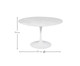 Mesa Saarinen Redonda Carrara Base Branca, Branco | WestwingNow