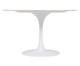 Mesa Saarinen Redonda Carrara Base Branca, Branco | WestwingNow