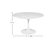 Mesa Saarinen Redonda Carrara Base Branca, Branco | WestwingNow