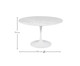 Mesa Saarinen Redonda Carrara Base Branca, Branco | WestwingNow