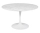 Mesa Saarinen Redonda Carrara Base Branca, Branco | WestwingNow