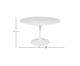 Mesa Saarinen Redonda Carrara Base Branca, Branco | WestwingNow