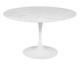 Mesa Saarinen Redonda Carrara Base Branca, Branco | WestwingNow