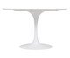 Mesa Saarinen Redonda Carrara Base Branca, Branco | WestwingNow