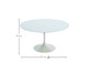 Mesa Saarinen Redonda Nanoglass Base Branca, Branco | WestwingNow