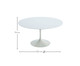 Mesa Saarinen Redonda Nanoglass Base Branca, Branco | WestwingNow