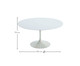 Mesa Saarinen Redonda Nanoglass Base Branca, Branco | WestwingNow