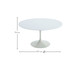 Mesa Saarinen Redonda Nanoglass Base Branca, Branco | WestwingNow