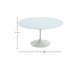 Mesa Saarinen Redonda Nanoglass Base Branca, Branco | WestwingNow