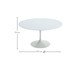 Mesa Saarinen Redonda Nanoglass Base Branca, Branco | WestwingNow