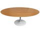Mesa de Jantar Oval Saarinen Freijó Base Branca, Branco | WestwingNow