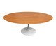 Mesa de Jantar Oval Saarinen Freijó Base Branca, Branco | WestwingNow