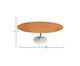 Mesa de Jantar Oval Saarinen Freijó Base Branca, Branco | WestwingNow