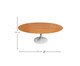 Mesa de Jantar Oval Saarinen Freijó Base Branca, Branco | WestwingNow